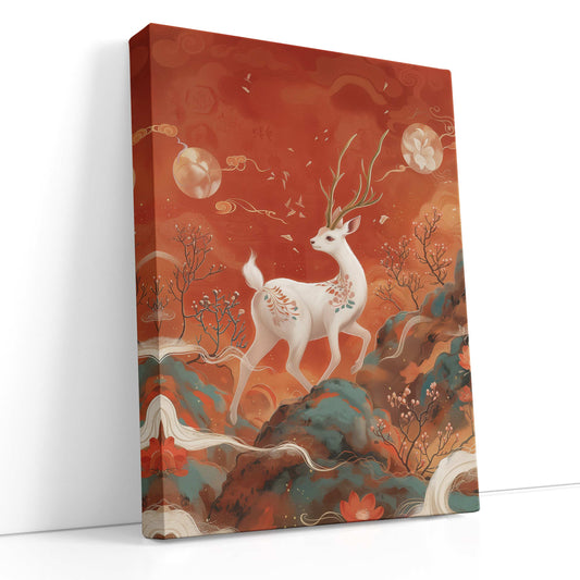 Serene Mythical Creature - Canvas Print