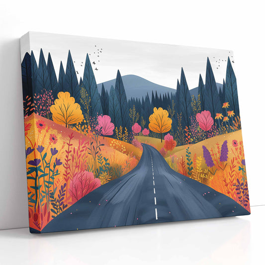 Canvas Art Autumn Drive 